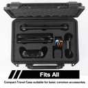 TIFFDADA Protective Hard Shell Carrying Case Compatible with Nintendo Switch 2 (2025), Waterproof Travel Bag Holds NS2 Console, Pro Controller, Dock, Joy-con Grip, Power Adapter and Other Accessories (Black)