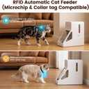 RFID Automatic Cat Feeder, Microchip & RFID Tag Compatible
APP Control, Cat Recognition, Stop Food Theft, Diet Tracking for Multi-Pet Homes and Different Diets