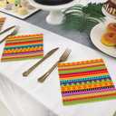 4 x 40Pcs Mexican Fiesta Paper Napkins Mexico Cactus Colorful Disposable Lunch Dinner Paper Napkin Set Mexican Fiesta Tableware Birthday Baby Shower Party Supplies