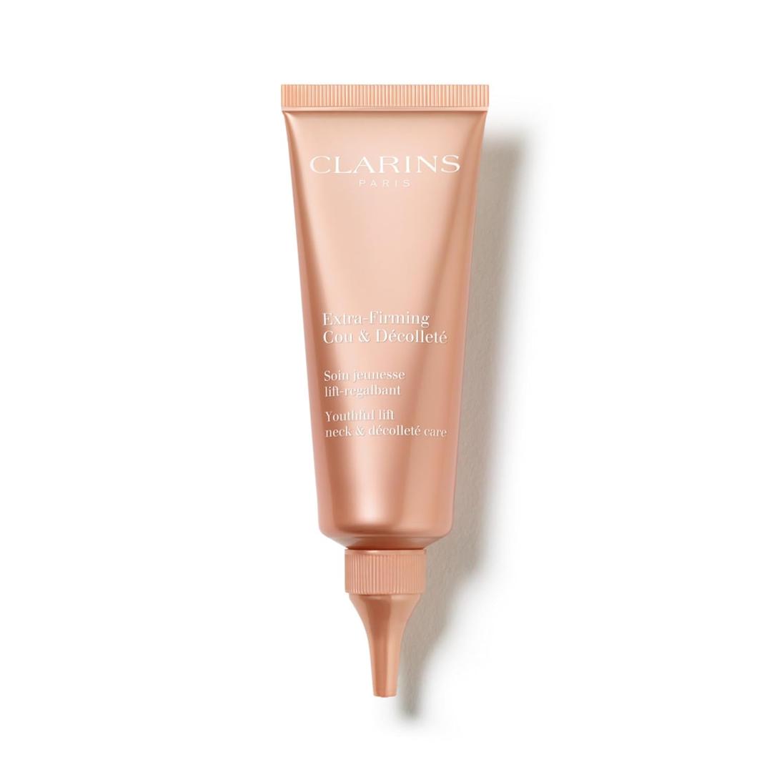 Clarins Extra Firming Neck and Décolleté Cream | Award Winning | Anti Aging Moisturizer | Visibly Firms, Smoothes and Lifts | Minimizes Appearance Of Wrinkles | Targets Dark Spots | 2.5 Ounces