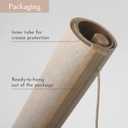 Bon et Beau 1624 Inch Embroidered Shape Poster Framed with Wood Hanger - Dusty Pink Wall Decor for Girls Nursery, Bedroom, Playroom, Toddler and Kids Room