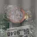 Vintage Mini Analog Table Clock, Silent Crown Table Clock with Hand-Painted Metal Body and Battery Operated Non-Ticking Core for Shelf, Living Room, Bedroom, Bedside, Desk (Pink)