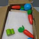 Kizfarm Wooden Montessori Baby Toys, 8-in-1 Wooden Play Kit Includes Object Permanent Box, Coin Box, Carrot Harvest, Shape Sorting & Stacking - Birthday Gift for Boys Girls Toddlers