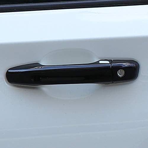 ZiWen New Door Handle Cover Protector Trim for Honda Accord 10th 2018 2019 2020 2021 (Gloss Black with Keyless Holes)