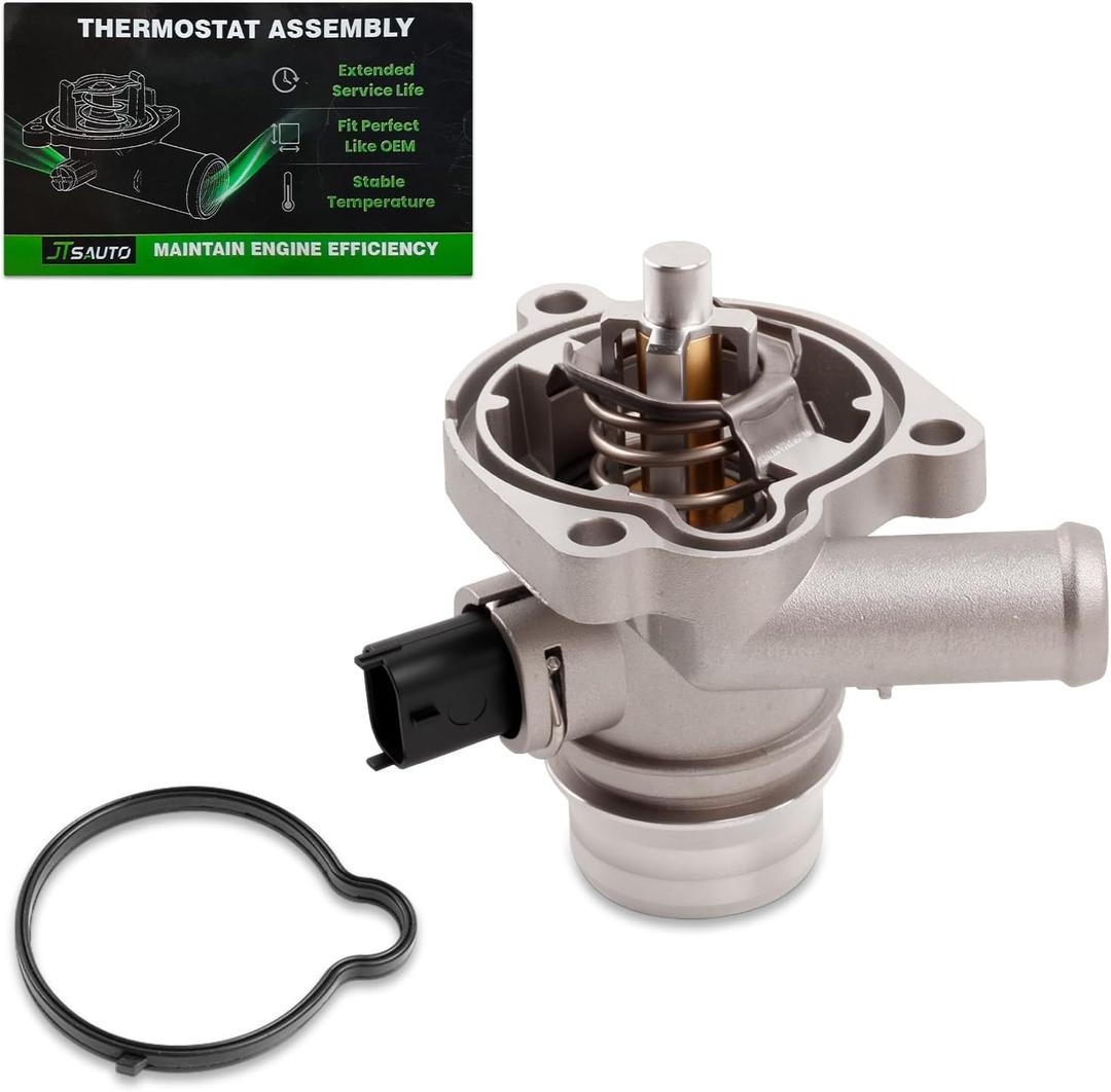 Upgraded Cruze/Sonic/Trax Aluminium Engine Coolant Thermostat Housing Assembly Compatible with 2011-2016 Cruze | 2012-2020 Sonic | 2013-2021 Encore | 2013-2021 Trax L4 1.4L, Replaces 902-808