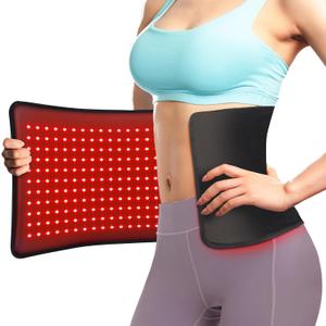 Large Red Light Therapy Pad for Body 24"x12", 660nm & 850nm Near Infrared Light Therapy Mat 35w with 10-90min Timer Setting for Back, Waist, Shoulder & Joints Alleviate Discomfort