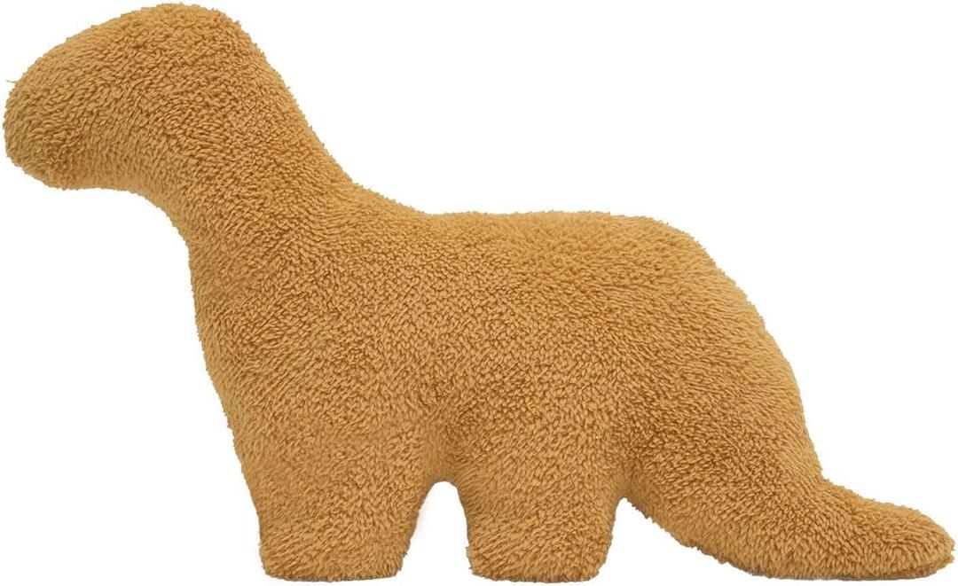 Dino Nugget Pillow, 19 Inch Dino Chicken Nuggets Plush Stuffed Animal Gift for Kids Adults Girlfriend Christmas (Small, Brontosaurus)
