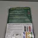 Handy Picks Microfiber Golf Towel (16" X 16") with Carabiner Clip, Waffle Pattern Golf Towel Hook and Loop Fastener - The Convenient Golf Cleaning Towel (Black)