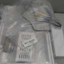 GOZILLA Small Turtle Tank with Filter, Acrylic Aquarium Turtle Tank Starter Kit with Multi-Functional Areas for Tortoise, Crabs, Crayfish, Small Reptiles. (White+Filter)