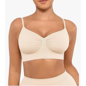 FeelinGirl Bralettes for Women with Support Comfortable Bras No Underwire Seamless Everyday Bras, Large