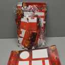 Baffect Movie Night Snack Trays 100pcs Include 20 Movie Night Trays, 20 Popcorn Boxes, 20 Salad Bowls, 20 Nacho Bowls, 20 Movie Party Invitations, Outdoor Movie Night Supplies For Nacho Bar