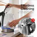 MEGAWISE Electric Kettle 1.8L, High Power Fast Boiling Hot Water Boiler, Auto Shut-Off, BPA-Free Food-Grade Material, Tea Kettle for Kitchen Home Office Coffee Tea