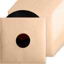 24PCS 12in Vinyl Record LP Jackets,Thick 350gsm Cardboard Vinyl Record Covers with Kraft Finish, Album Covers Record Jacket, Blank Album Jackets for Records Inner & Outer Sleeves (Brown)