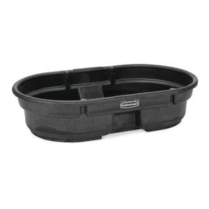 Rubbermaid Commercial Products Stock Tank, 50-Gallons, Structural Foam, Heavy Duty Container, for Livestock/Animal/Cattle Feed & Water, Outdoor Homemade Pool/Hot Tub/Bathtub, & Pet Cleaning/Dog Wash