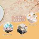 2 x Rose Gold Glitter Table Runner - 11'' x 30 Feet, Metallic Mesh for Wedding, Bridal Shower, Baby Shower & Party Decorations