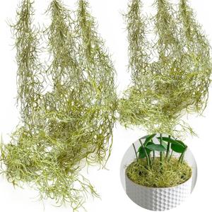 SEEKO Succulents Variety Pack of Spanish Moss (6pck, 33" & 20''Long) - Fake Moss for Crafts