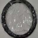 Faux Leather Steering Wheel Covers for Men Women,Universal 15 Inch Anti-Slip Odorless Car Wheel Protector (Standard Size[14 1/2''-15''], Black)