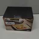 Rectangular Cake Stand,Cake Plate Server Platter with Lid,7" Wood Cake Stand with Glass Cover,Cupcake Display Plate,Sandwich Holder with Base, Donut Stand Dessert Stand