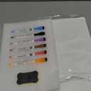 4 PACK Magnetic Dry Erase Board Sheet for Fridge, 12"x8" Erasable Refrigerator WhiteBoard w/ 6 Markers & 1 Eraser- Smooth and Flexible Small Magnet Blank Notepad for Home Kitchen Organizer and Planner