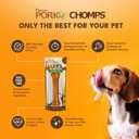 Pork Chomps Roasted Pressed Pork Skin Dog Chew, 7-inch Bone, 1 Count (EXP 04/24/28)