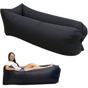 CCDXD Air Sofa, Inflatable Lounger Inflatable Couch for Travelling, Outdoor, Camping, Hiking, Beach Parties, Picnic, Backyard, Lakeside, air Hammock Inflatable Lounger (Black)