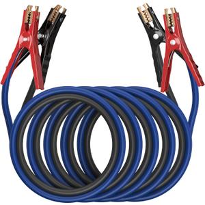 Heavy Duty Jumper Cables - 4 Gauge 20 Feet 600Amp Automotive Booster Cables for Car Battery, for Car, SUV and Trucks, Jumper Cables Kit with Carry Bag, Gloves, Brushes (4 Gauge 20 FT)