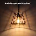 Solar Chandelier Outdoor, Waterproof Hanging Solar Lights with Remote Control, Auto On/Off for Garden, Gazebo, Pergola, Patio, Porch, Balcony (Beaded Copper Wire)