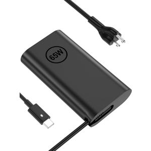 TSKYBEAR 65W USB-C Laptop Charger Compatible with Dell Latitude 5420 5430 5520 5540 5400 7420 7430 7320 7410 7440 5530 5410, XPS 13 9360 9370 9380, Chromebook 3100 3110 3400 Type C Power Cord