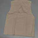 Women's M Fashion Sleeveless Mock Neck Sweater Tank Cream
Size XS