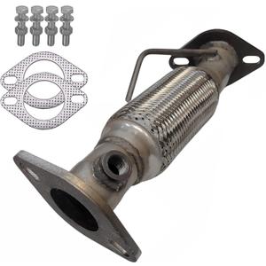 Flex Pipe Direct Fit Replacement Exhaust Repair Kit W/Gaskets Hardware Compatible with Kia Soul +, ! 2.0L 4-Cylinder 2014 2015 2016 2017 2018 2019 - ONExhaust