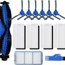 Replacement Parts for eufy robovac 11S, 12, 15T, 15C, 25C, 30, 30C, 35C Slim Carpet Robotic Vacuum Cleaner Hepa Filter Pre-filter Roller Brush Spin Side Brushes Attachment (with Pre-Filter)