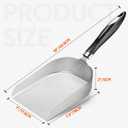onlyfire Extra Large Griddle Spatula, Stainless Steel Griddle Scoop for Outdoor Flat Top Grill, Heat Resistant Handle Hamburger Turner for Blackstone, Camp Chef, Teppanyaki & Hibachi - 7Inch