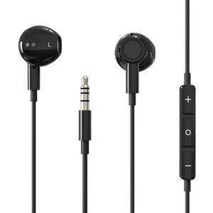 Hi-Res Extra Bass Earbuds Noise Isolating in-Ear Headphones Wired Earbuds with Microphone for iPhone, iPod, iPad, MP3, Huawei, Samsung, Lightweight Earphones with Volume Control 3.5mm Jack Headphones (Black)