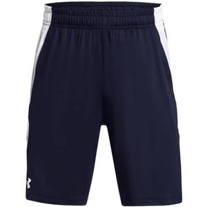 Under Armour Boys Tech Vent Shorts (Big Kid) (X-Large, Midnight Navy/White/White)