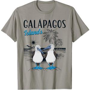 Seabirds Blue-footed Booby Galapagos T-Shirt, Size M