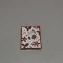 Mulumu Christmas Tree Ornament Picture Frame Metal Hanging Pendant Holiday 2.5" Photo Frame Charm Decorative of Pets, Baby First Christmas, Family (Heart White)