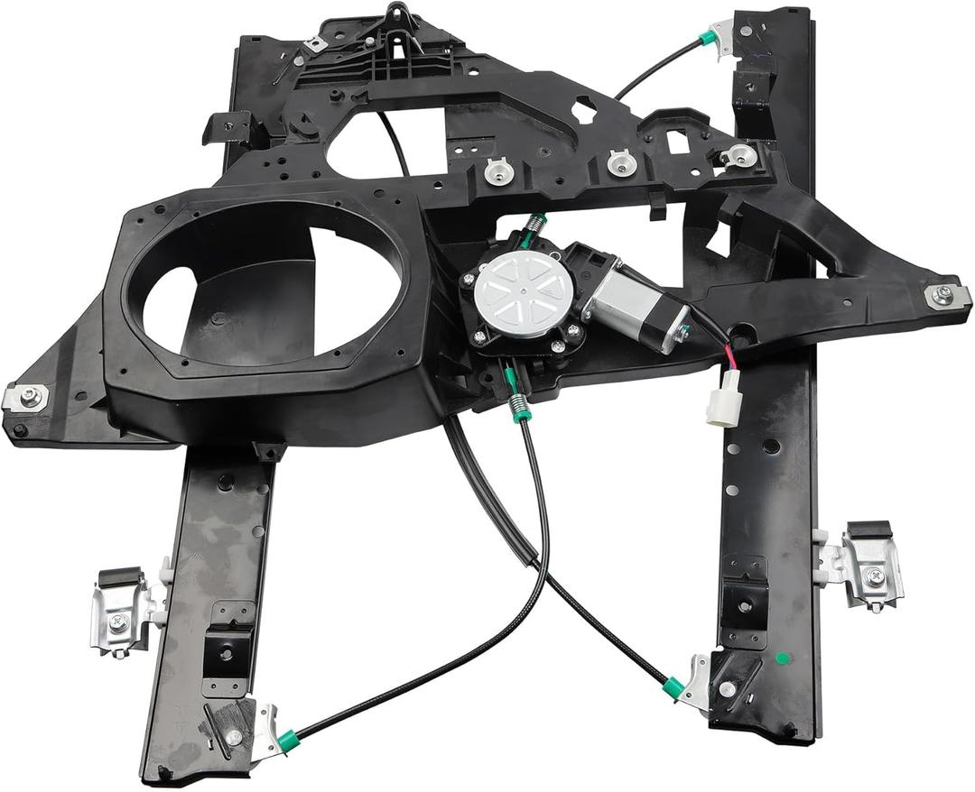 Dasbecan Front Passenger Side Power Window Regulator with Motor and Panel Compatible with Ford Expedition Lincoln Navigator 2007-2017 Right Side with 2-Pin Plug Replaces 748-598 7L1Z7823200B