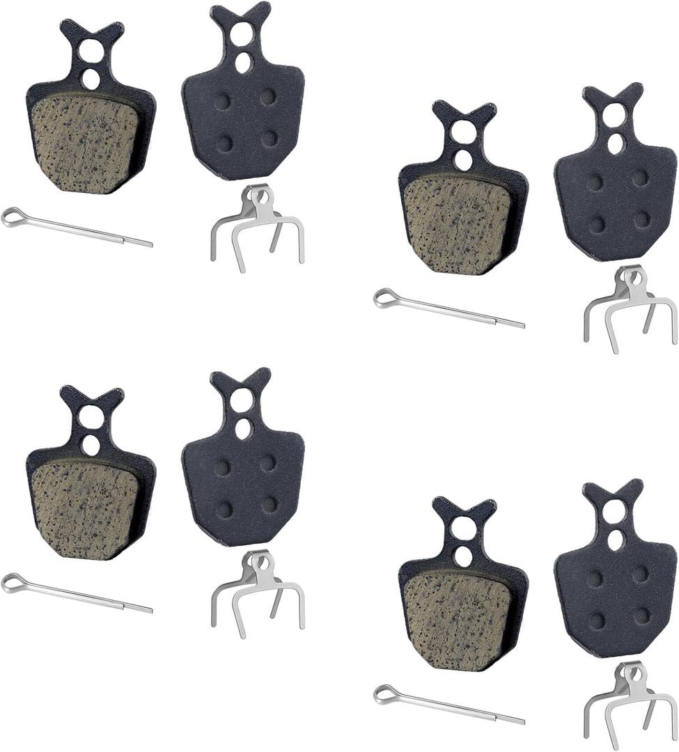 4 Pairs Bike Brake Pads, Excellent Performance Mountain Bike Disk Brake Pads Replacement Compatible with Giant DA6 DA7 DA8, for Formula The One ORO K18 K24