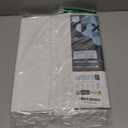 LiBa Bathroom Shower Curtain - Waterproof Plastic Shower Curtain Premium PEVA Non-Toxic with Rust Proof Grommets White 8G Heavy Duty Bathroom Accessories 72x96