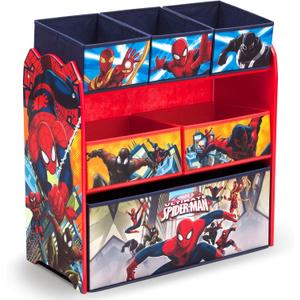 Delta Children Multi-Bin Toy Organizer, Marvel Spider Man, 1 Count