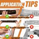 Kinesiology Tape, 2 Rolls Hypoallergenic Athletic Tape for Muscle Strain Relief & Joint Support, Waterproof & Breathable Sports Tape for Pain Relief, 2in x 16ft Uncut Roll-Stripe (Black)