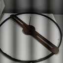 Cuspin 30 Inch Large Wall Clock for Living Room, Modern Silent Non Ticking Battery Operated Big Clock, Rustic Minimalist Wood Metal Frame Decorative Wall Clocks for Office, Bedroom, Kitchen