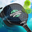 VENUX Pickleball Paddle Increased Spin Control,USAPA Approved Pickle Ball Paddle,Durable Lightweight Racket for Beginners Pros Adults 15mm Black