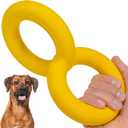 Tug Rings Indestructible Dog Toy for Aggressive Chewers Durable Power Chewer Toy Tough, Heavy Duty Natural Rubber Safe & Non-Toxic Medium/Large Breed 6.5 In