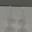 PATIKIL 3 Inch Clear Plastic Funnel, 4 Pcs Wide Mouth Multipurpose Transfer Funnel with Long Spout for Filling Water Bottle Liquid Lab Spices Powder Oil