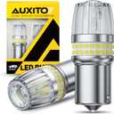 AUXITO Latest 1156 LED Bulbs White Reverse Lights, 700% Brighter 7506 BA15S P21W 1141 1003 Bulbs with Projector for Backup Parking Tail Brake Signal Marker Daytime Running Light, Pack of 2