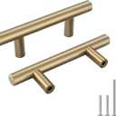 Goldenwarm 20 Pack Champagne Bronze Cabinet Pulls Bronze Drawer Pulls 2-1/2 inch(64mm) Champagne Drawer Handles Brushed Gold Cabinet Handles Kitchen Dresser Door Handware