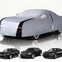 Full-size sedan Car Cover Waterproof All Weather, 10 Layers Outdoor Car Covers for Flagship Sedan - Sun & Rain Protector. Custom Fit Chevrolet Impala, Chrysler 300, Benz S-Class, BMW 7 Series, etc. A4