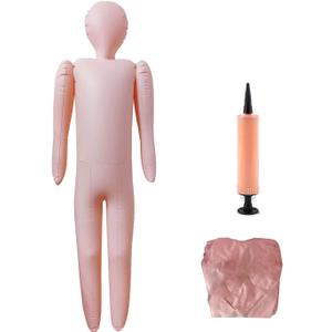 60" Life Size Inflatable Body Mannequin Full Size Inflatable Body Blowup Dolls, Halloween DIY Decorations Cosplay Props Dummy Body Costume Display for Yard Decor (Patent Product) (1pcs)