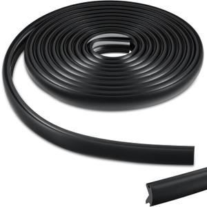 50. 85 Feet Boat Rub Rail Flexible Rub Rail Vinyl Insert for Boats, Black Bumpers 3/4 x 3/8 Inches